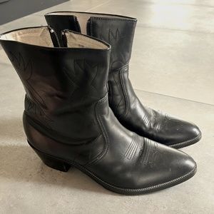 Men's High Noon Side Zip Ankle Cowboy Boots